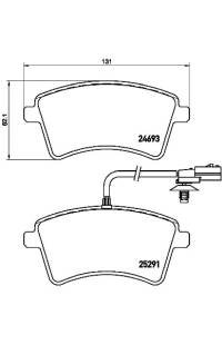 Set di pastiglie, freno a disco brembo
