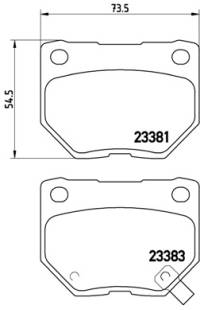 Set di pastiglie, freno a disco brembo