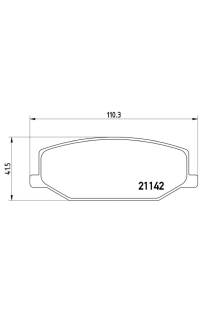 Set di pastiglie, freno a disco brembo