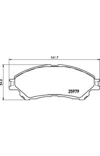 Set di pastiglie, freno a disco brembo