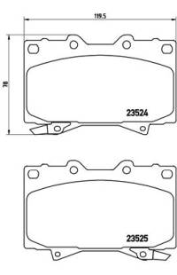 Set di pastiglie, freno a disco brembo