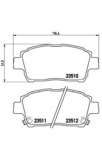 Set di pastiglie, freno a disco brembo