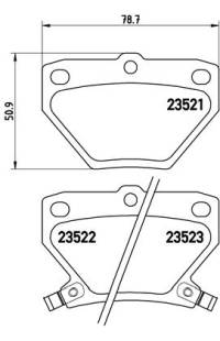 Set di pastiglie, freno a disco brembo