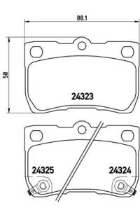 Set di pastiglie, freno a disco brembo