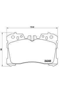 Set di pastiglie, freno a disco brembo