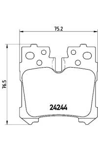 Set di pastiglie, freno a disco brembo