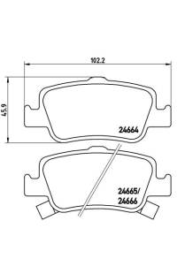 Set di pastiglie, freno a disco brembo