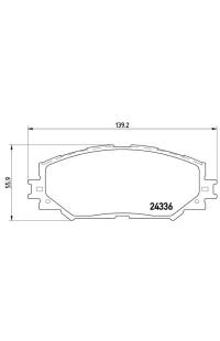 Set di pastiglie, freno a disco brembo