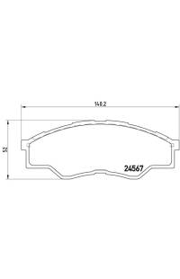 Set di pastiglie, freno a disco brembo