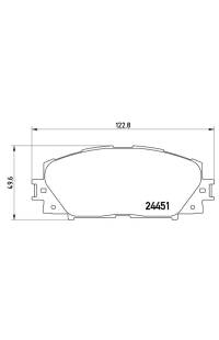 Set di pastiglie, freno a disco brembo