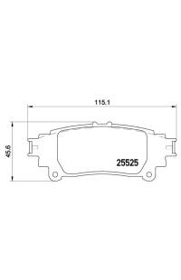 Set di pastiglie, freno a disco brembo