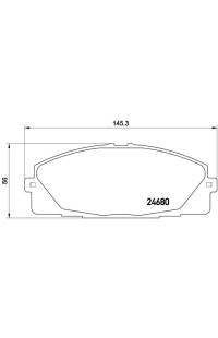 Set di pastiglie, freno a disco brembo
