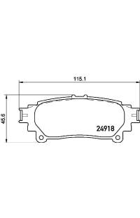 Set di pastiglie, freno a disco brembo
