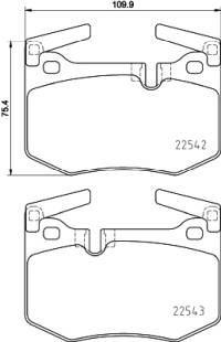 Set di pastiglie, freno a disco brembo
