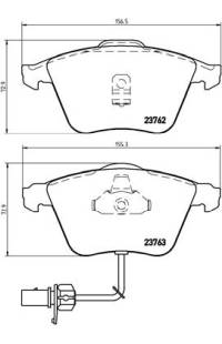 Set di pastiglie, freno a disco brembo