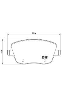 Set di pastiglie, freno a disco brembo