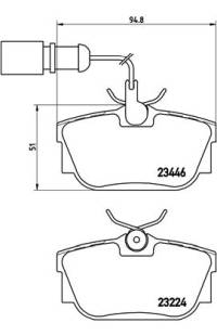 Set di pastiglie, freno a disco brembo