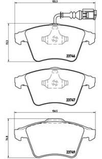 Set di pastiglie, freno a disco brembo