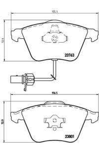 Set di pastiglie, freno a disco brembo