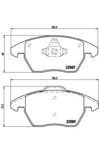 Set di pastiglie, freno a disco brembo