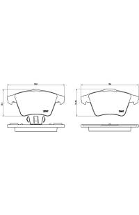 Set di pastiglie, freno a disco brembo