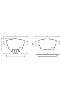 Set di pastiglie, freno a disco brembo