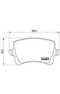 Set di pastiglie, freno a disco brembo