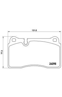 Set di pastiglie, freno a disco brembo
