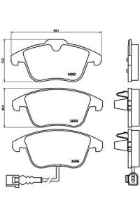 Set di pastiglie, freno a disco brembo