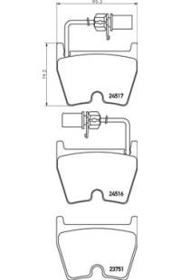 Set di pastiglie, freno a disco brembo