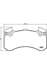 Set di pastiglie, freno a disco brembo