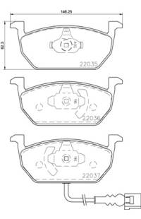 Set di pastiglie, freno a disco brembo