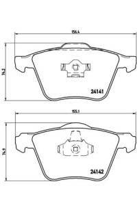 Set di pastiglie, freno a disco brembo