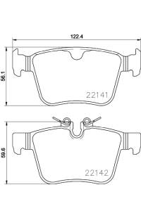 Set di pastiglie, freno a disco brembo