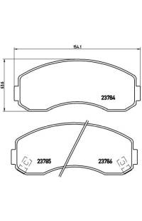 Set di pastiglie, freno a disco brembo