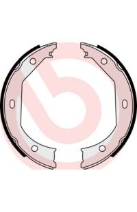 Ganascia del freno, freno di stazionamento - set brembo