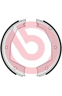 Ganascia del freno, freno di stazionamento - set brembo