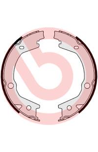 Ganascia del freno, freno di stazionamento - set brembo