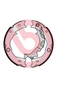 Ganascia del freno, freno di stazionamento - set brembo