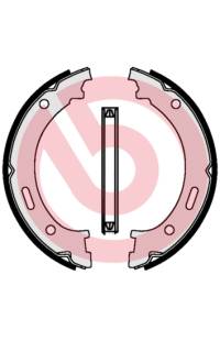 Ganascia del freno, freno di stazionamento - set brembo