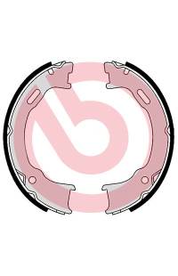 Ganascia del freno, freno di stazionamento - set brembo