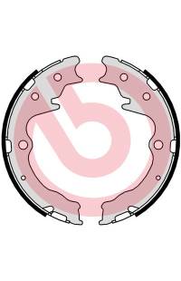 Ganascia del freno, freno di stazionamento - set brembo