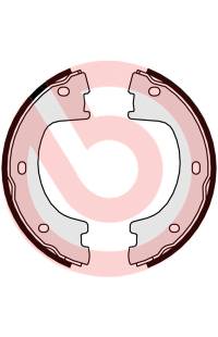Ganascia del freno, freno di stazionamento - set brembo