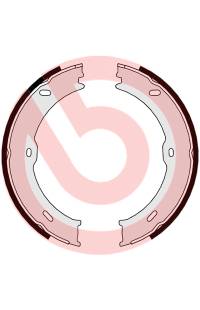 Ganascia del freno, freno di stazionamento - set brembo