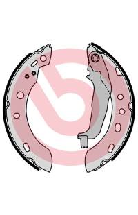 Ganascia del freno - set brembo