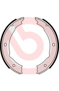 Ganascia del freno, freno di stazionamento - set brembo