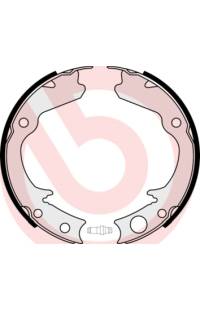 Ganascia del freno, freno di stazionamento - set brembo