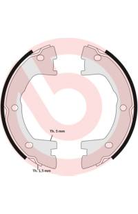 Ganascia del freno, freno di stazionamento - set brembo