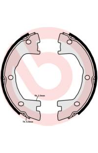 Ganascia del freno, freno di stazionamento - set brembo