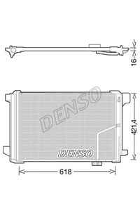 Condensatore, Climatizzatore DENSO 66-DCN17035
